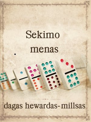 cover image of Sekimo menas